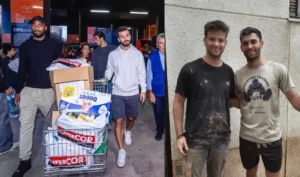 Piłkarze Valencii pomagają ze skutkami powodzi