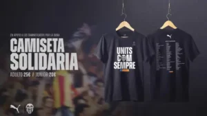 Valencia sprzedaje koszulki na rzecz poszkodowanych przez DANA