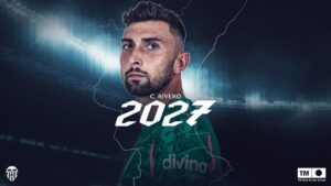 Cristian Rivero przedłuża kontrakt z Valencia CF do 2027 roku